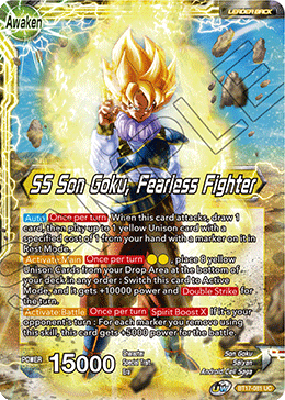 BT17-081 - SS Son Goku, Fearless Fighter - Leader - Uncommon FOIL