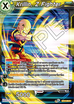 BT17-086 - Krillin, Z Fighter - Rare FOIL