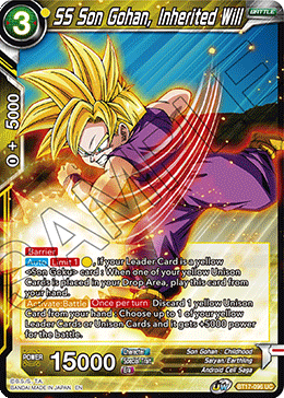 BT17-096 - SS Son Gohan, Inherited Will - Uncommon FOIL