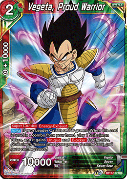 BT17-132 - Vegeta, Proud Warrior - Uncommon FOIL