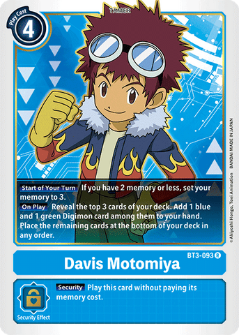 BT3-093 - Davis Motomiya - Rare