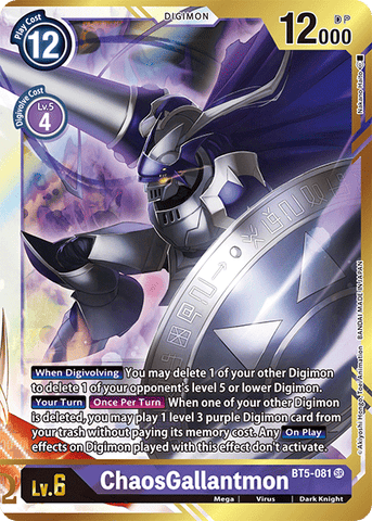 BT5-081 - ChaosGallantmon (Nakano Haito Version) - Super Rare ALT ART