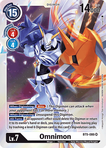 BT5-086 - Omnimon - Super Rare