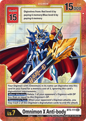 BT5-111 - Omnimon X Anti-body - Secret Rare ALT ART