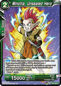 DB3-068 - Minotia, Unsealed Hero - Common