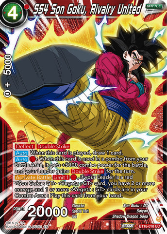 BT18-010 - SS4 Son Goku, Rivalry United - Uncommon FOIL