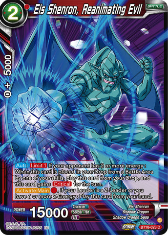 BT18-023 - Eis Shenron, Reanimating Evil - Common FOIL
