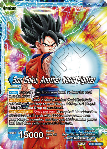 BT18-030 - Son Goku, Another World Fighter - Leader - Uncommon FOIL