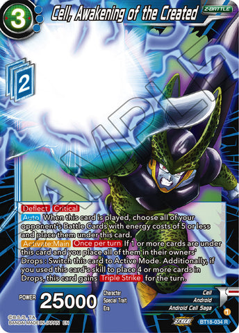 BT18-034 - Cell, Awakening of the Created - Rare
