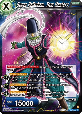 BT18-036 - Super Paikuhan, True Mastery - Rare