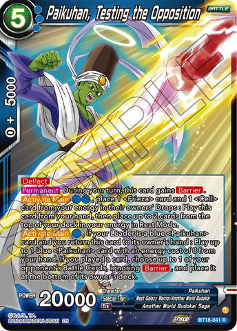 BT18-041 - Paikuhan, Testing the Opposition - Rare FOIL