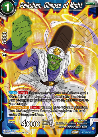 BT18-042 - Paikuhan, Glimpse of Might - Common