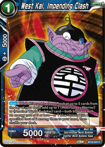 BT18-047 - West Kai, Impending Clash - Common FOIL