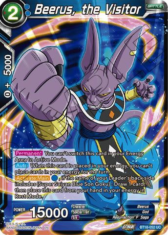 BT18-052 - Beerus, the Visitor - Uncommon