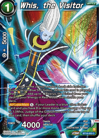 BT18-053 - Whis, the Visitor - Common FOIL