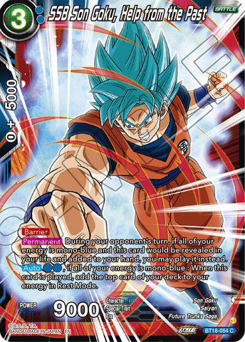 BT18-054 - SSB Son Goku, Help from the Past - Common FOIL