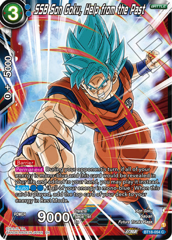 BT18-054 - SSB Son Goku, Help from the Past - Common