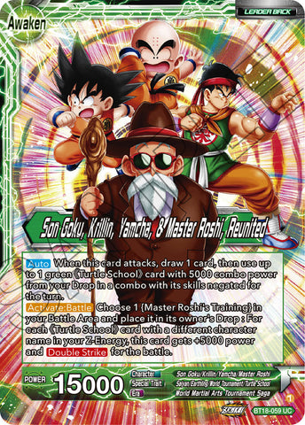 BT18-059 - Son Goku, Krillin, Yamcha, & Master Roshi, Reunited - Leader - Uncommon