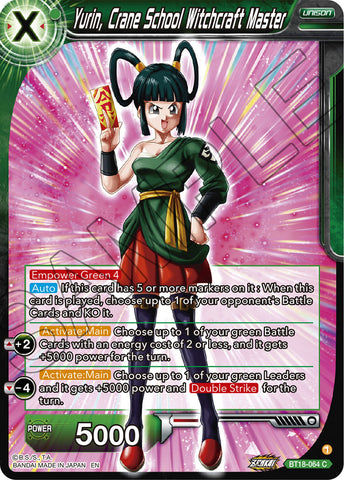BT18-064 - Yurin, Crane School Witchcraft Master - Common FOIL