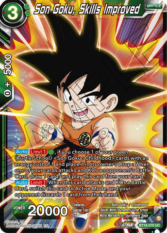BT18-070 - Son Goku, Skills Improved - Uncommon FOIL