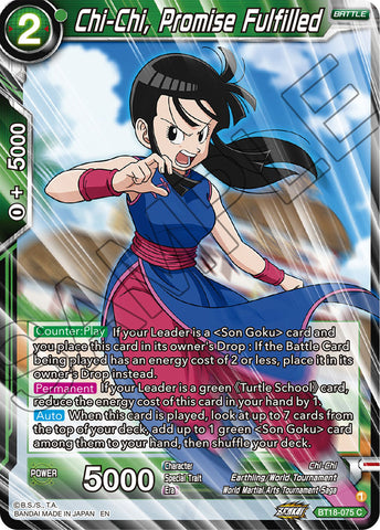 BT18-075 - Chi-Chi, Promise Fulfilled - Common FOIL