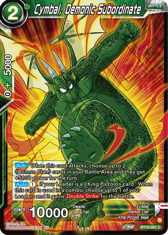 BT18-081 - Cymbal, Demonic Subordinate - Common