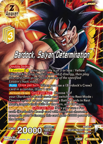 BT18-091 - Bardock, Saiyan Determination - Uncommon