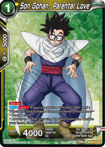 BT18-111 - Son Gohan, Parental Love - Uncommon