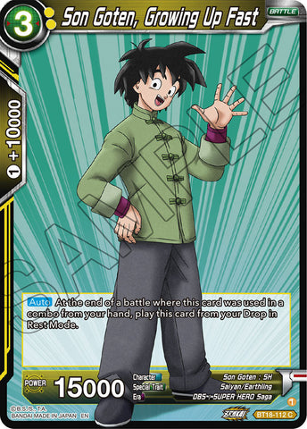 BT18-112 - Son Goten, Growing Up Fast - Common