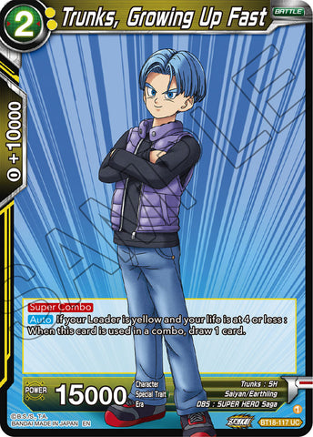 BT18-117 - Trunks, Growing Up Fast - Uncommon FOIL
