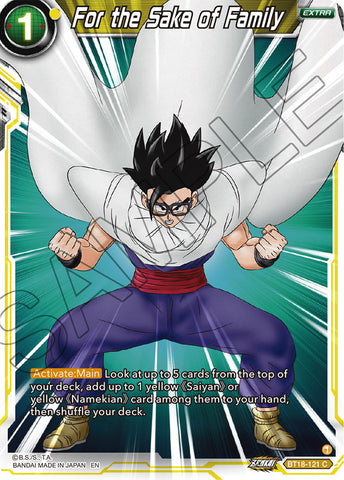 BT18-121 - For the Sake of Family - Common FOIL