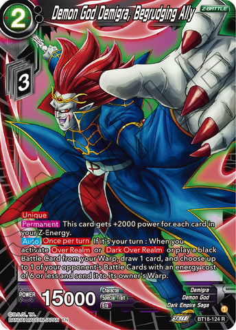 BT18-124 - Demon God Demigra, Begrudging Ally - Rare