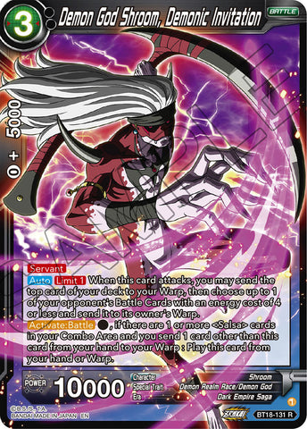 BT18-131 - Demon God Shroom, Demonic Invitation - Rare
