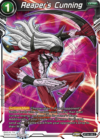 BT18-138 - Reaper's Cunning - Common FOIL