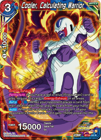 BT18-141 - Cooler, Calculating Warrior - Rare