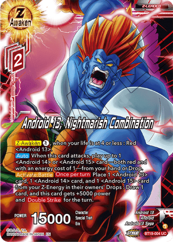 BT19-004 - Android 13, Nightmarish Combination - Uncommon FOIL