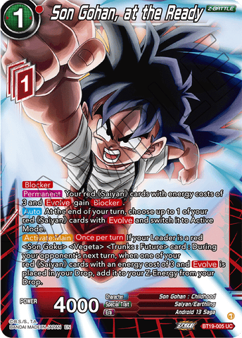 BT19-005 - Son Gohan, at the Ready - Uncommon