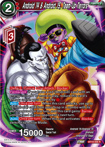 BT19-006 - Android 14 & Android 15, Team-Up Terrors - Rare