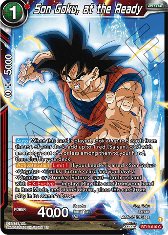 BT19-010 - Son Goku, at the Ready - Common