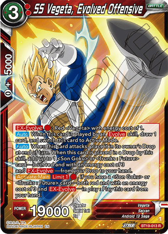 BT19-013 - SS Vegeta, Evolved Offensive - Rare