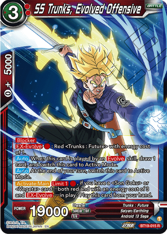 BT19-015 - SS Trunks, Evolved Offensive - Rare