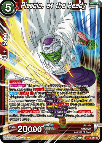 BT19-017 - Piccolo, at the Ready - Rare FOIL