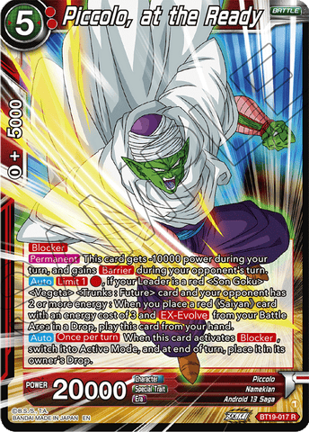 BT19-017 - Piccolo, at the Ready - Rare