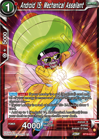 BT19-025 - Android 15, Mechanical Assailant - Common