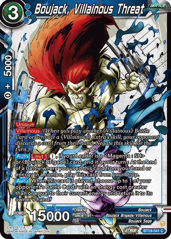 BT19-041 - Boujack, Villainous Threat - Common