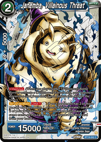 BT19-042 - Janemba, Villainous Threat - Common