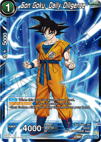 BT19-047 - Son Goku, Daily Diligence - Uncommon FOIL