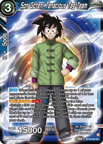 BT19-053 - Son Goten, Tenacious Tag-Team - Uncommon FOIL