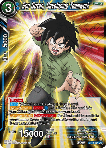 BT19-054 - Son Goten, Developing Teamwork - Uncommon FOIL