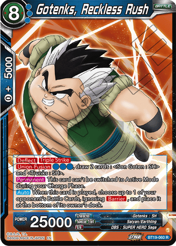 BT19-060 - Gotenks, Reckless Rush - Rare